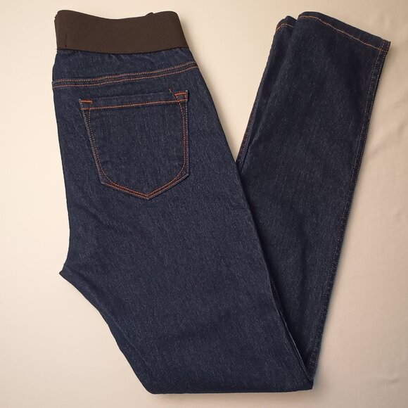 Karen Kane Jeggings Size 6 Mid Rise Skinny Leg Dark Wash - Picture 1 of 9
